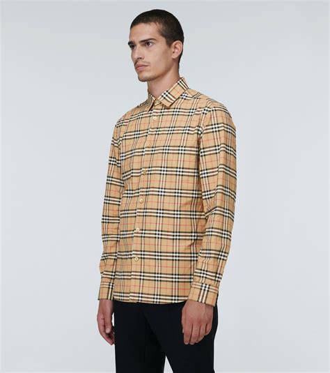 burberry red wing vintage check cotton shirt|Burberry Vintage.